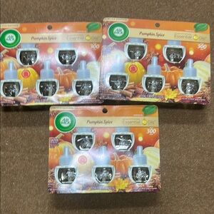 Air Wick Pumpkin Spice Essential Oils Refills 3 packs